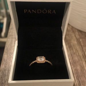 Pandora Rose-gold ring size 8